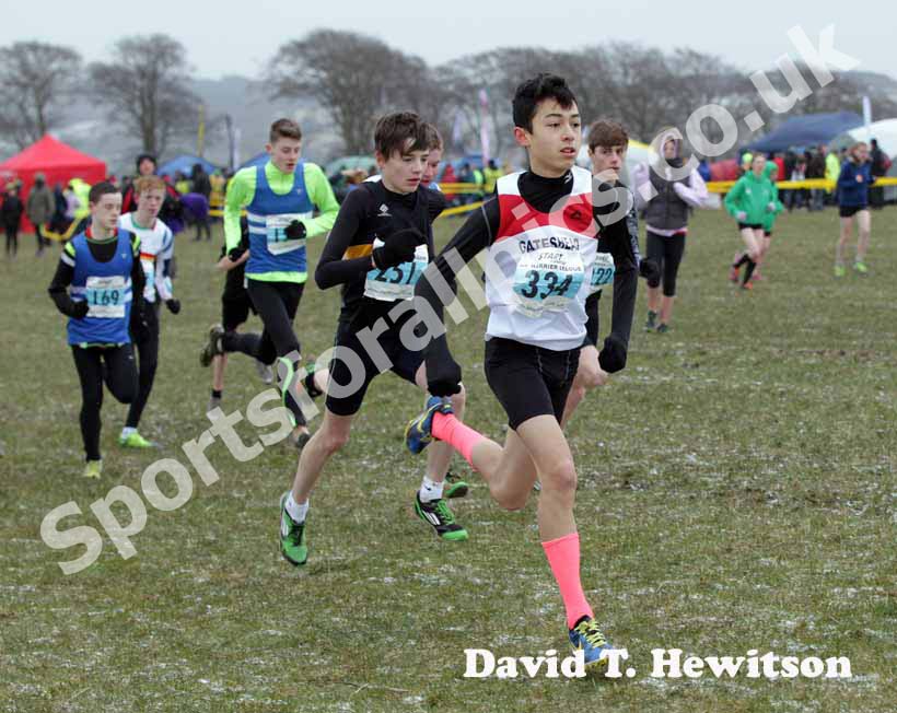 Start of the under-15 boys, NEHL, Prudhoe.